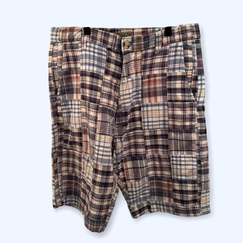 Siegfried & Roy multicoloured plaid shorts 100% cotton.
